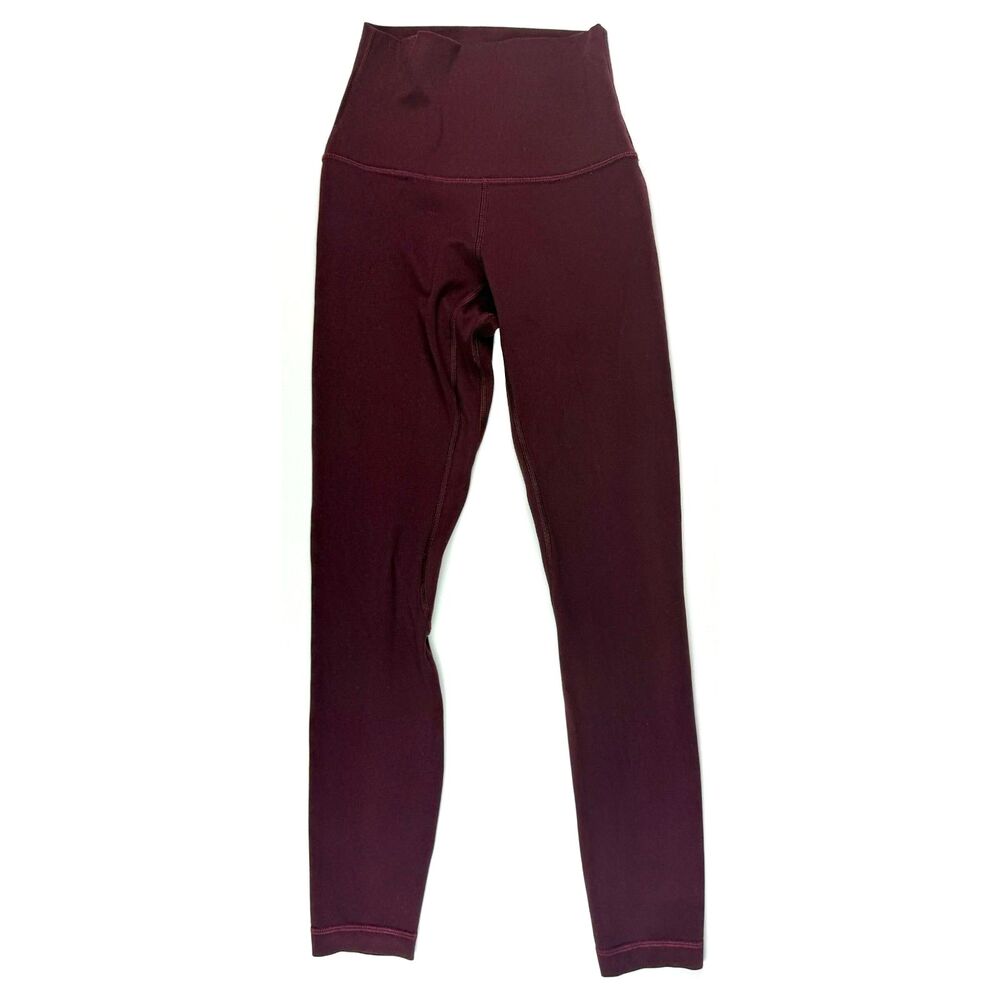 Lululemon Align High-Rise Pant Leggings 23" Inseam Maroon/Burgundy Size 0